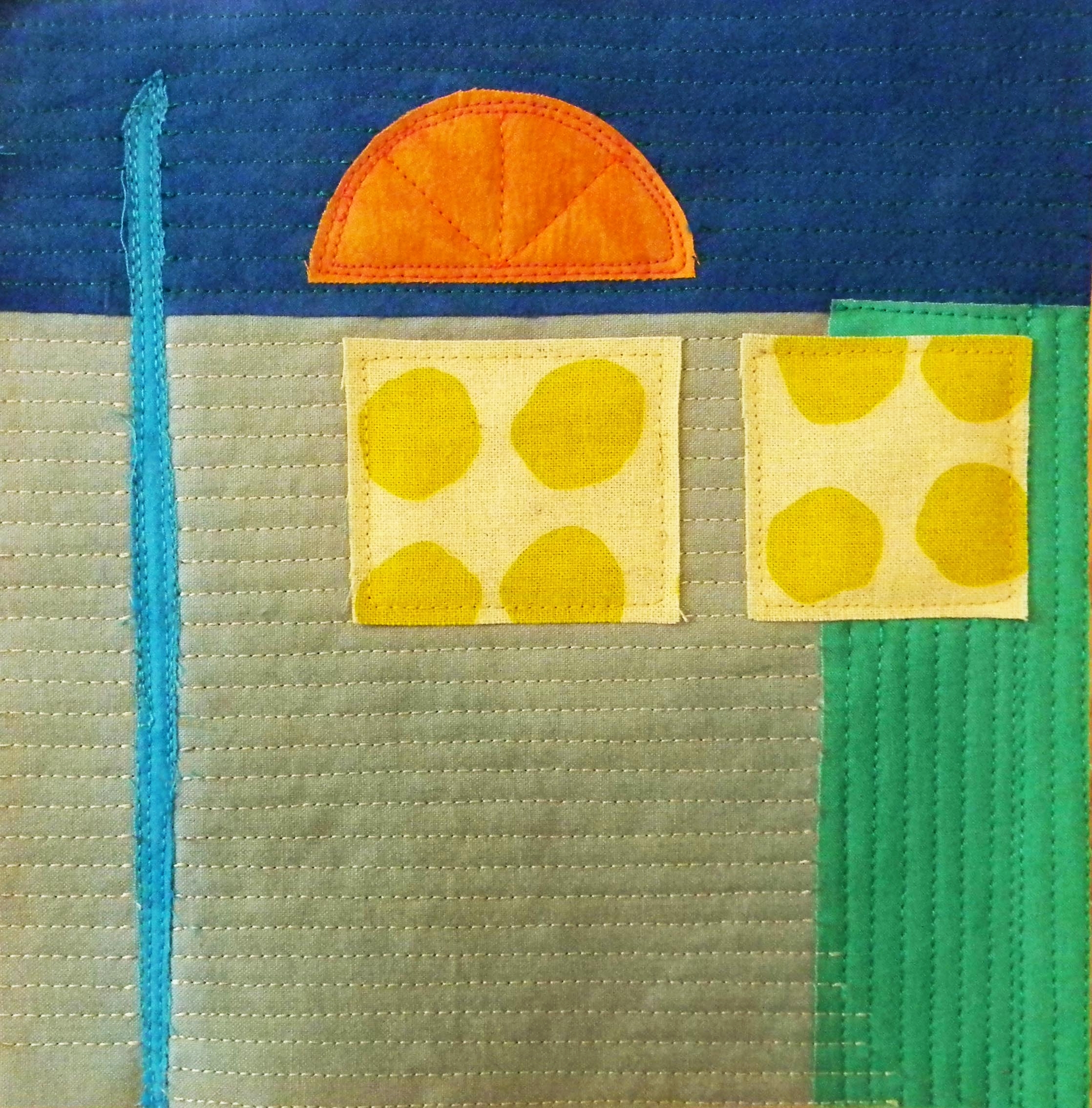 Small Abstract Quilt. 2017 8"x 8"