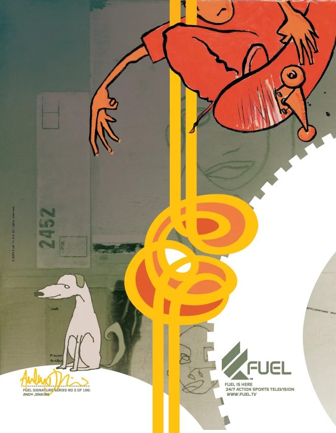 Print ad for the Jenkins + Fuel TV Signature Series.