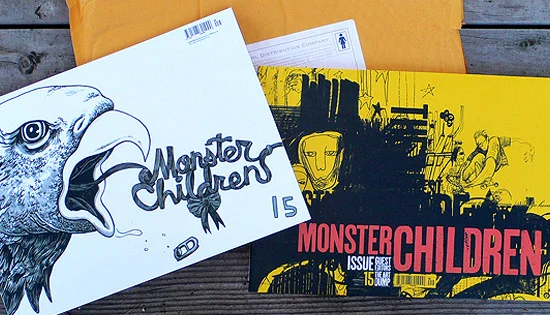 Guest cover designs (left; illustrator Travis Millard. right; Art Dump)