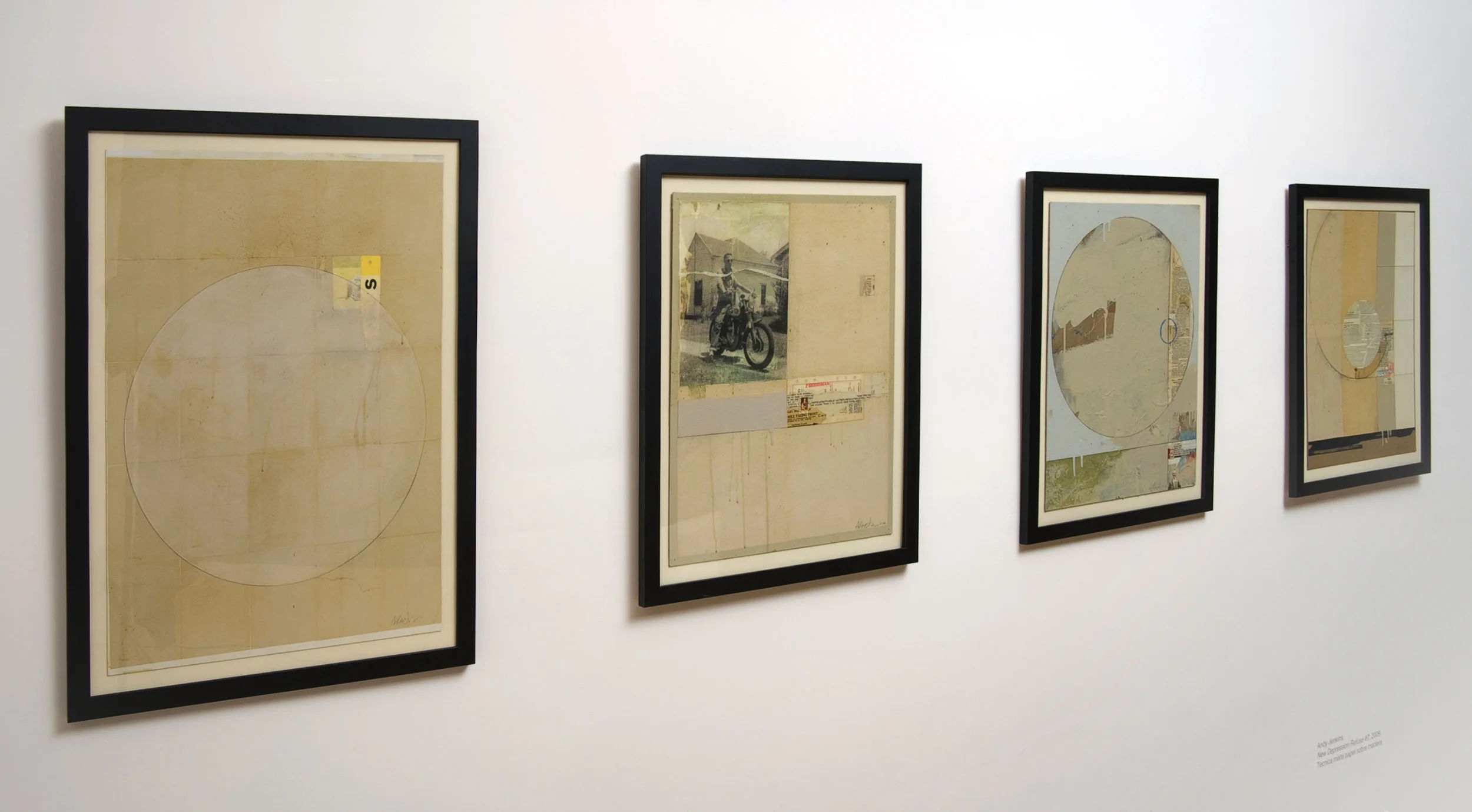 Four pieces from the New Depression Refuse series at " Weekend Pacifists " with Russ Pope and Michael Sieben , Subliminal Projects gallery (LA) / 2009