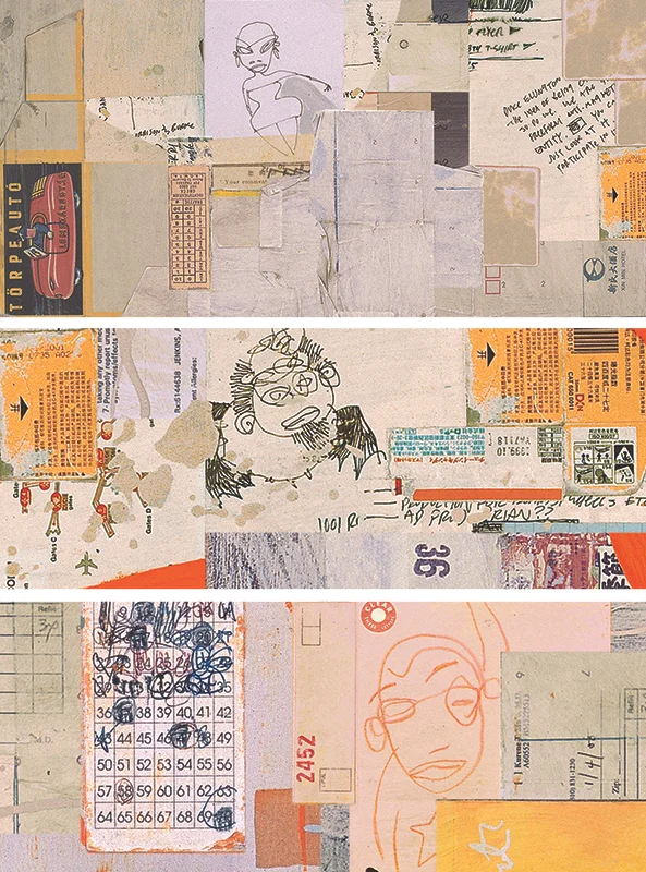 Assorted mixed media details.