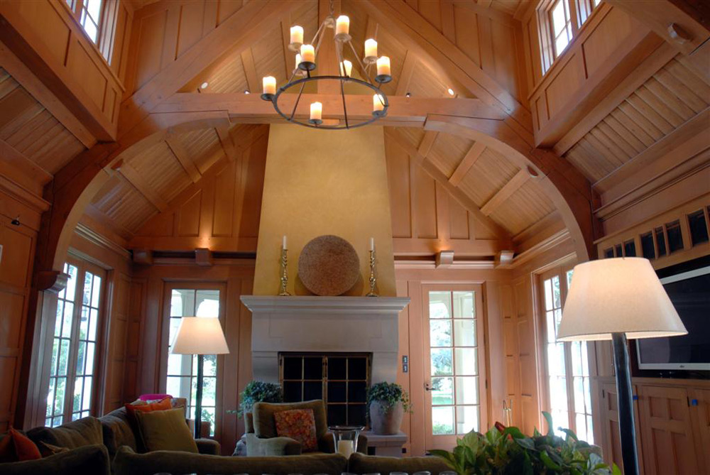 Living Room of an English Manor Style Home