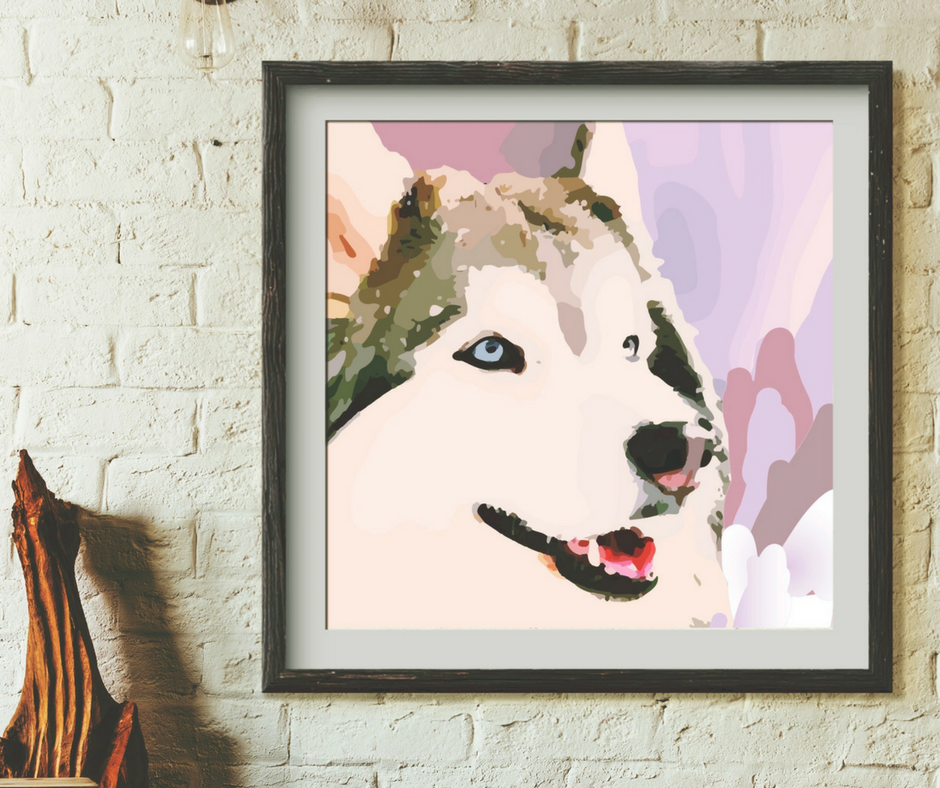 Painted Husky. | fionadebell.com