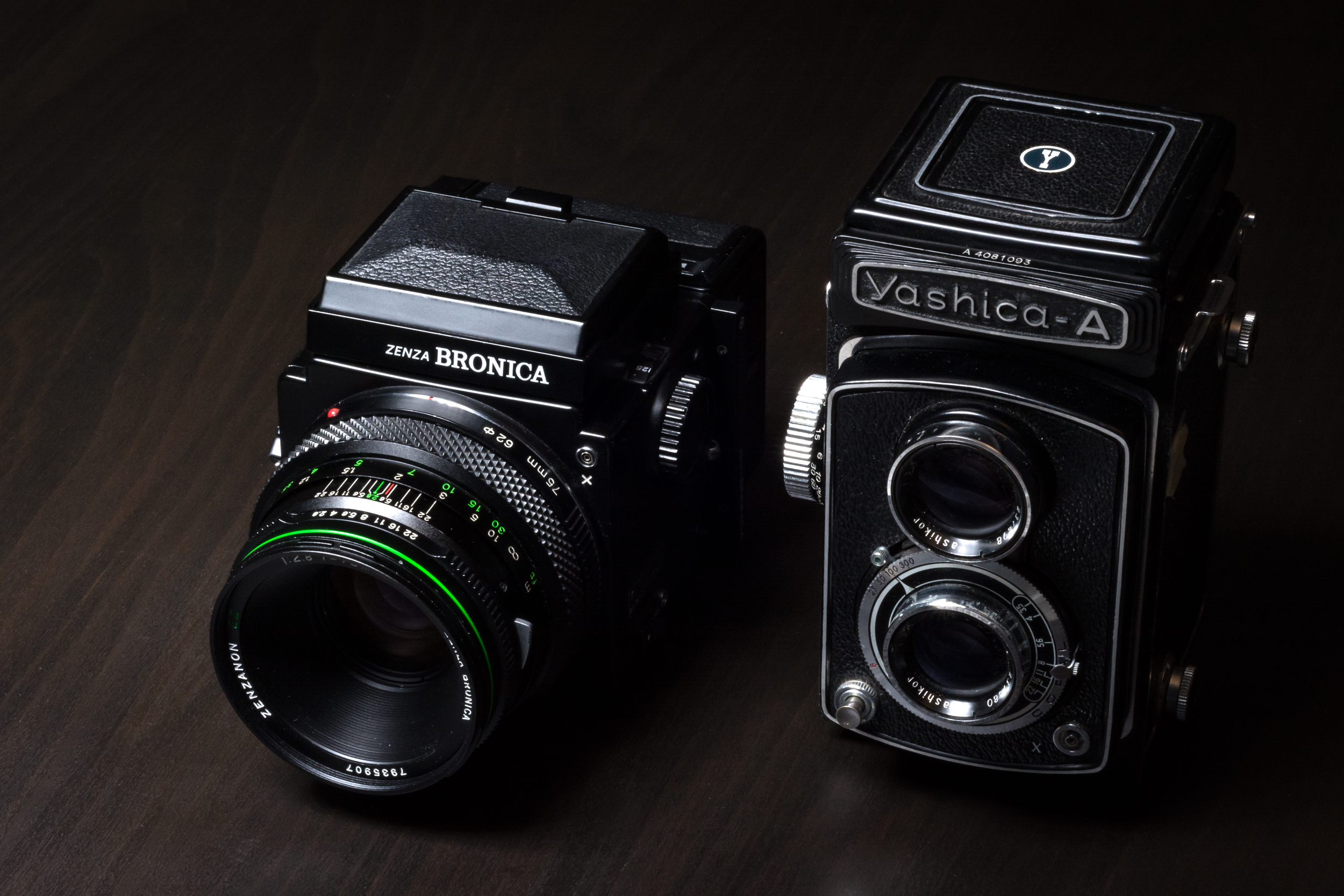 Bronica ETRS & Yashica A