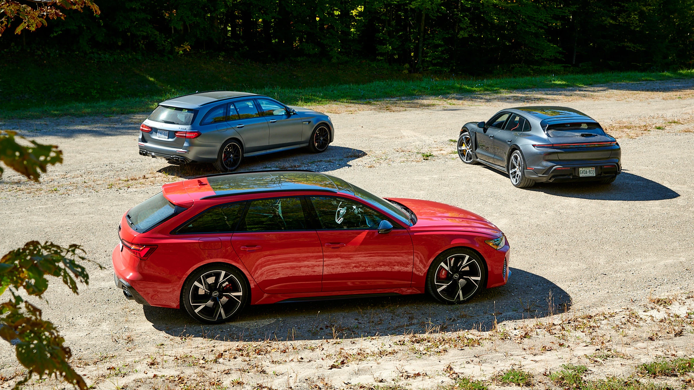 Monster Wagons Compared: E 63 AMG vs RS 6 Avant vs Taycan Cross Turismo