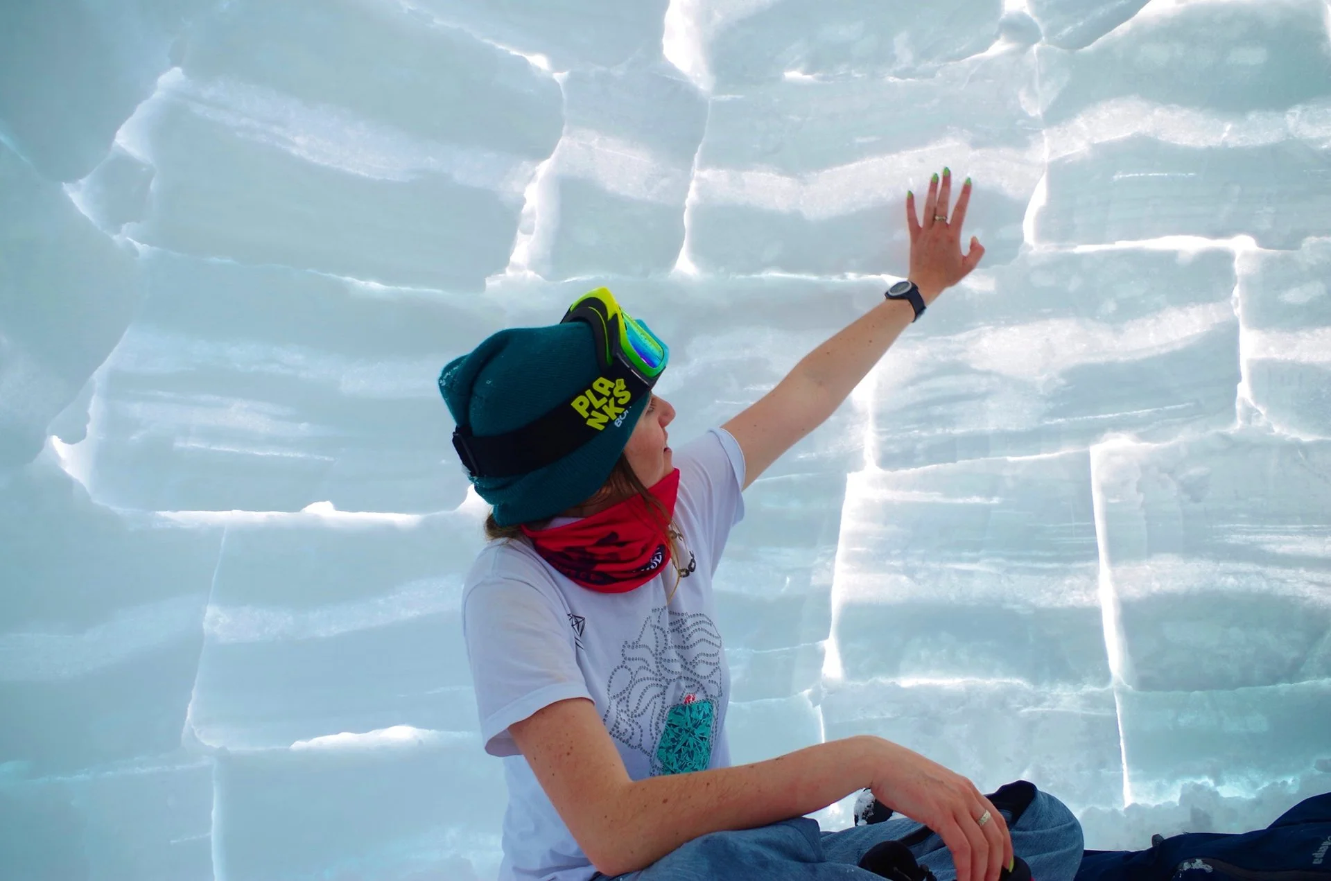 I built an igloo and slept in it at the Adelboden Igloo Festival, Switzerland