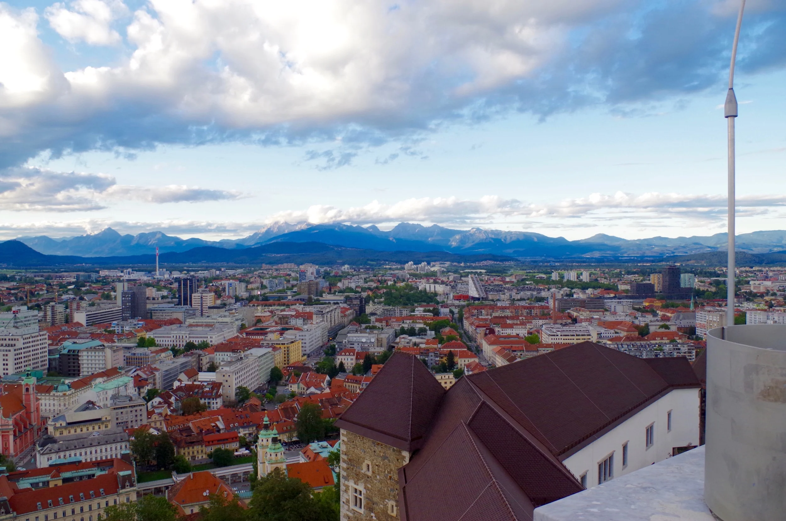 View from Ljubljana castle