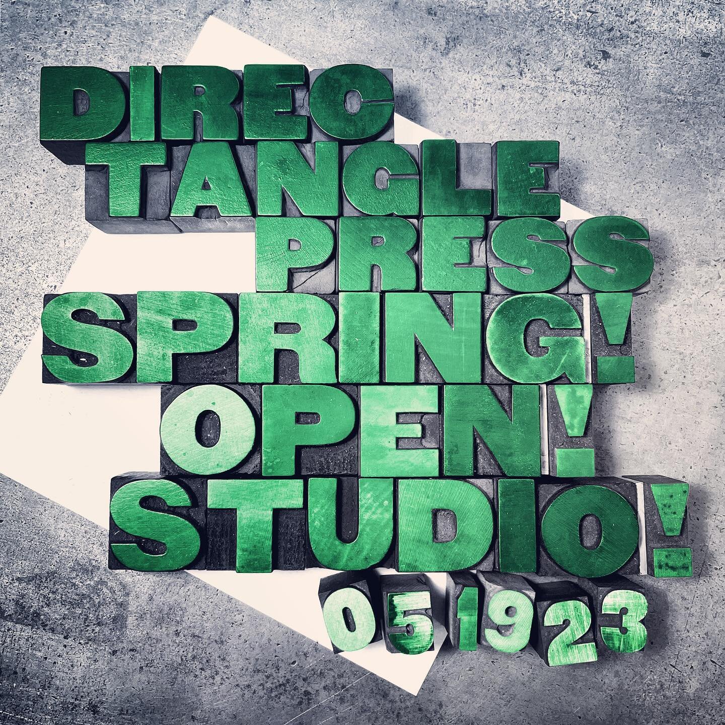 SPRING OPEN STUDIO!
Next Friday, May 19, come on over to Directangle Press for our Spring Open Studio. We&rsquo;ll be open from 5:30PM til our campfire burns out. Bring your friends!

We&rsquo;ll have artwork on display from our incoming resident art