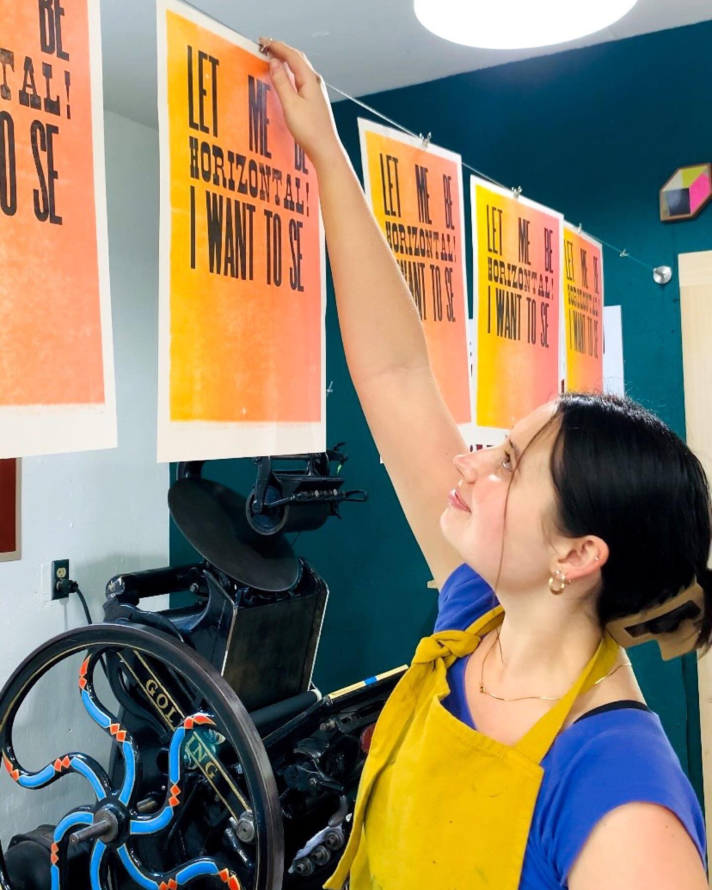 Lydia Hershauer @lydiahershauer has been printing up a storm on our Vandercook this week! Read more about Lydia below, and swipe to see more of her typographic work.

Lydia Hershauer is a graphic designer, printmaker, and photographer based in Detroi
