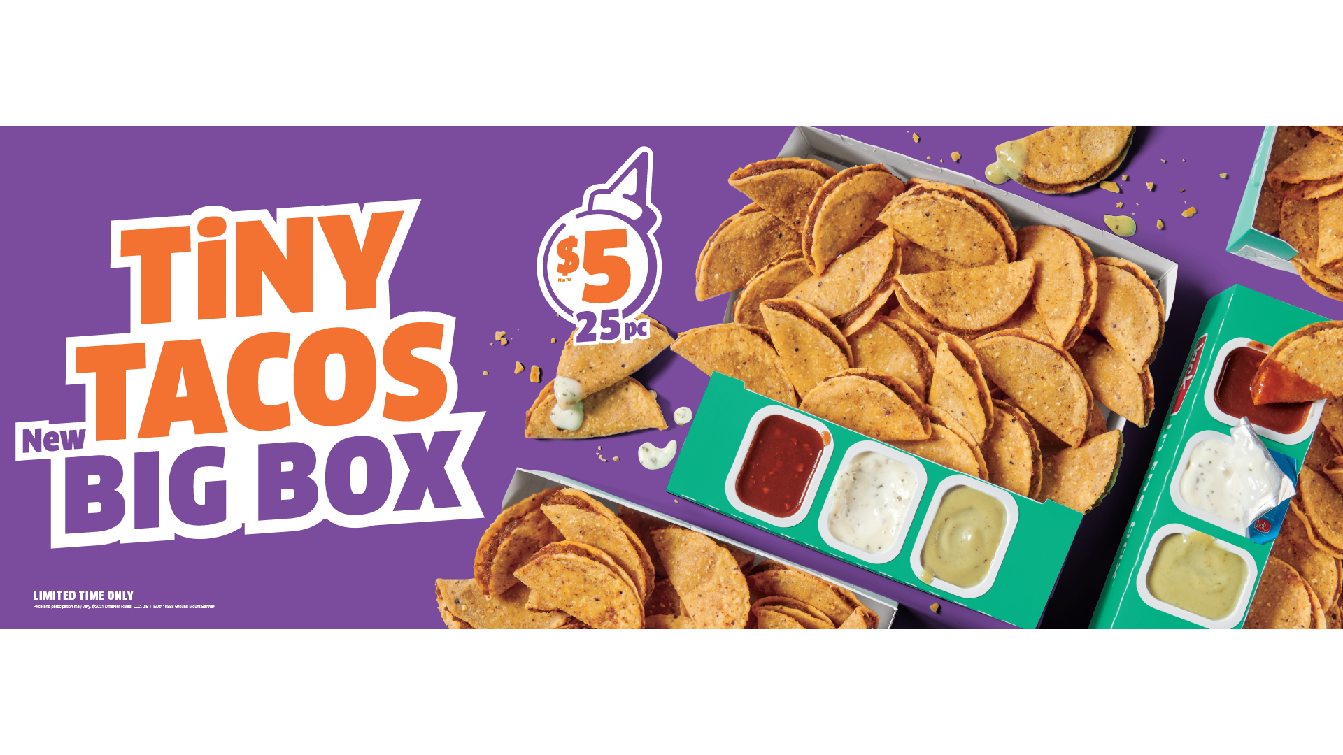 Food Styling + Concept design of the Tiny Tacos box. Photoshoot direction, and creation of POP signage 