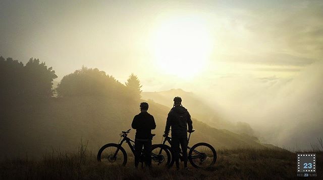 The view from Smoker&rsquo;s Knoll, the highest point on the Appetite Seminar, Earth&rsquo;s longest running mountain bike ride. We rode before dawn on Thanksgiving morning and made it here just as the sun punched through the fog. A few minutes of ca