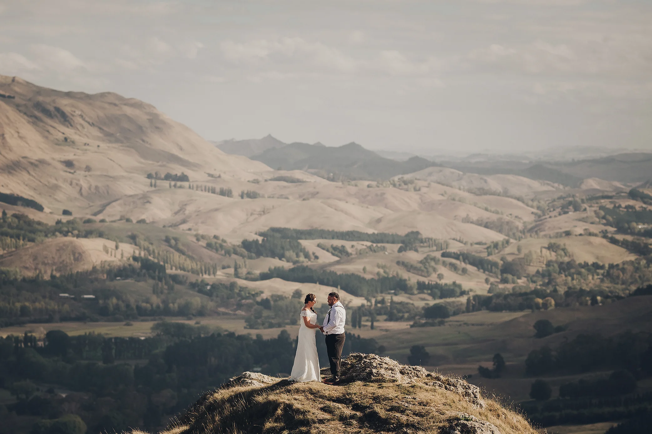 Adam & Dani, a beautiful summers day at Te Mata Peak
