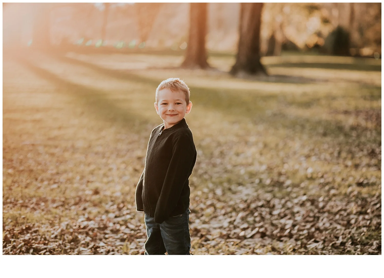 boy posing sunset photo session