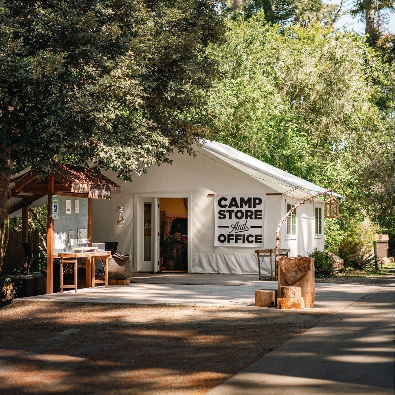 Campers love stopping in at the CampStore where we have quality small-production local wines, beers/ciders, campground merch, board games &amp; books to borrow + more! Stop in at check-in for all your camping extras :-)

#mendocino #mendocinogrove #g