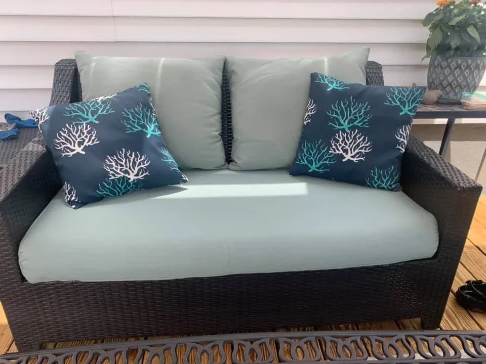 custom cushion no piping