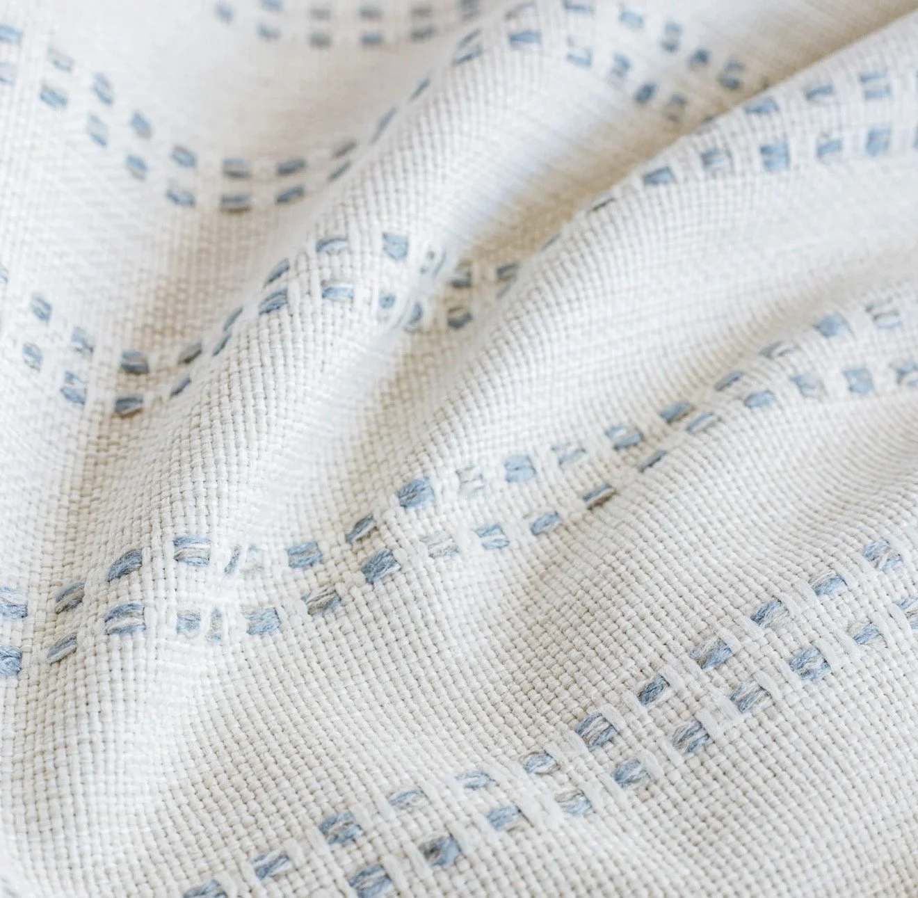 blue and white roman shade fabric