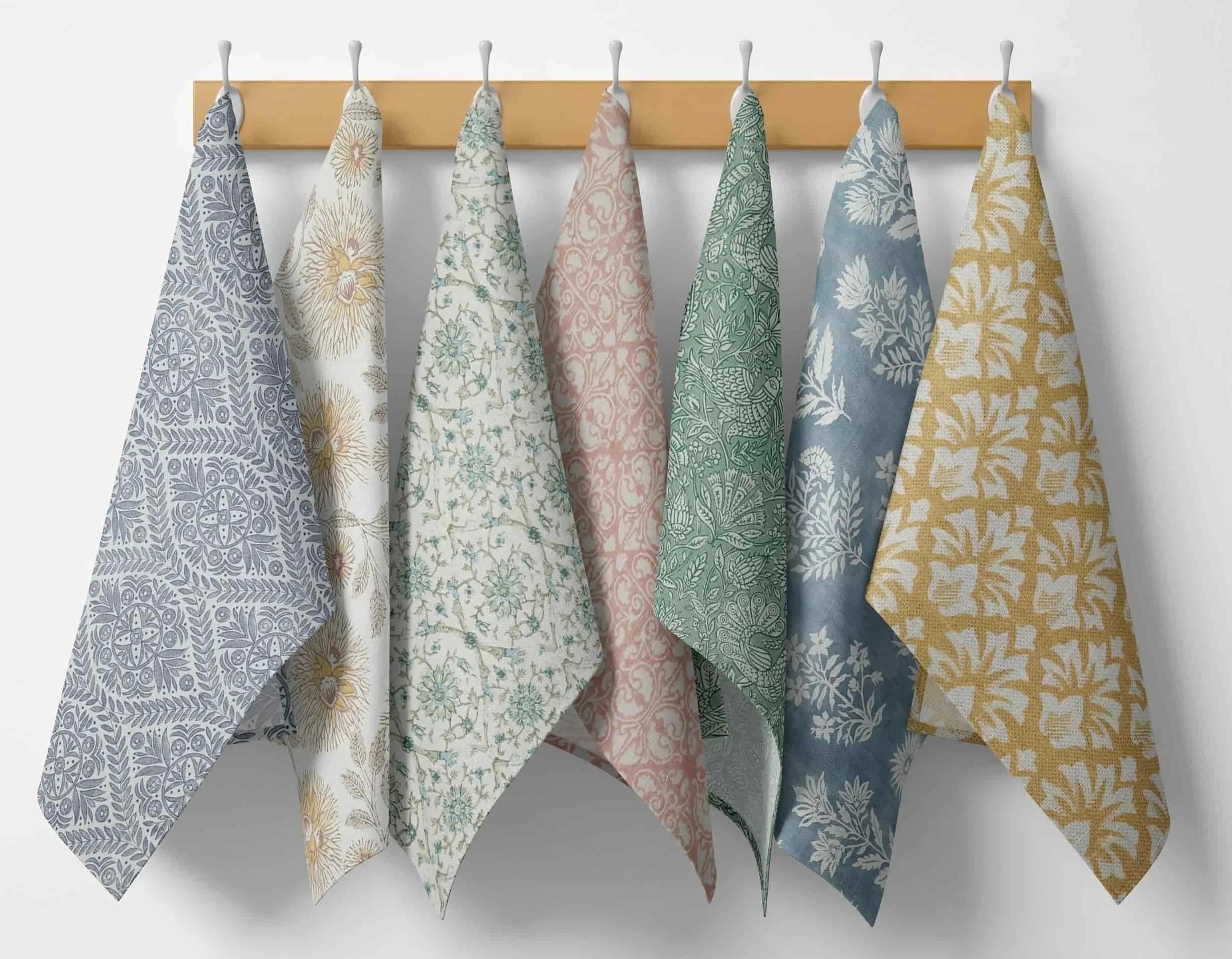 Designer fabric for custom roman shades and curtains