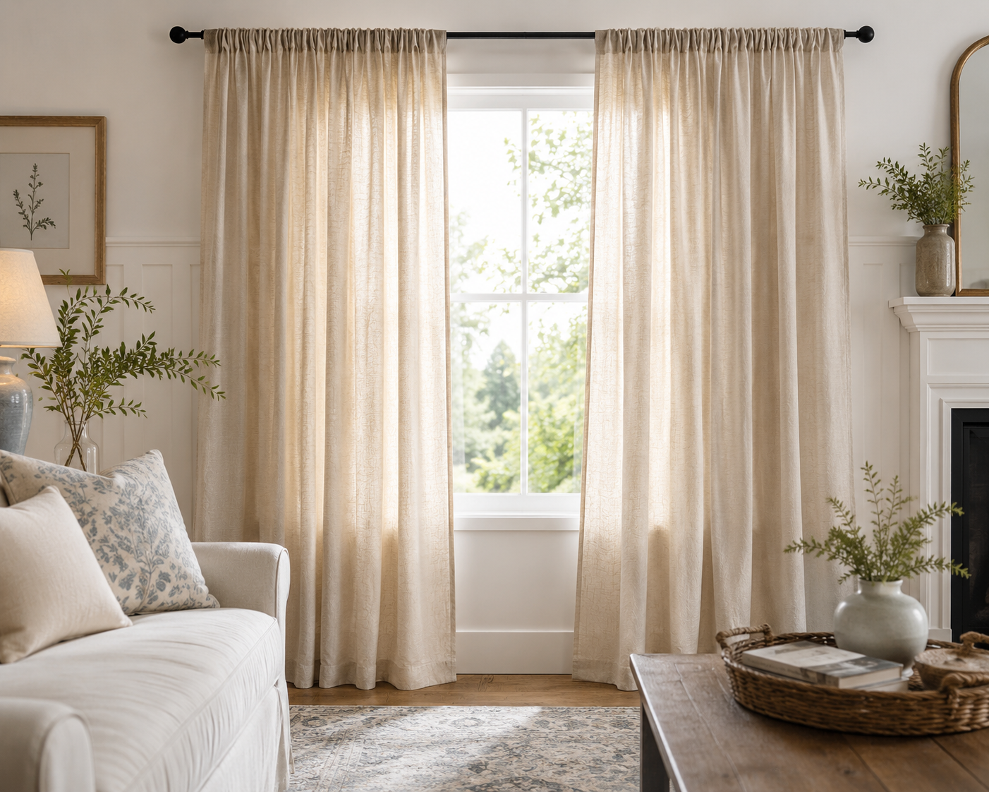 Rod Pocket Curtain Panel Using Your Own Fabric, Or Select One Of Ours (1 panel)