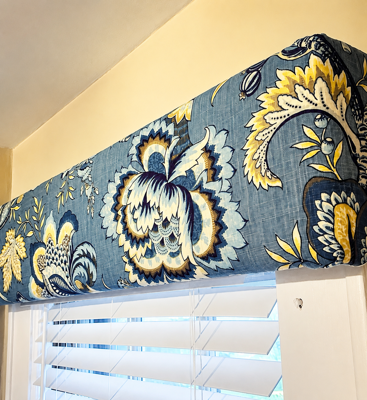 Custom Cornice Using Customer Supplied Fabric