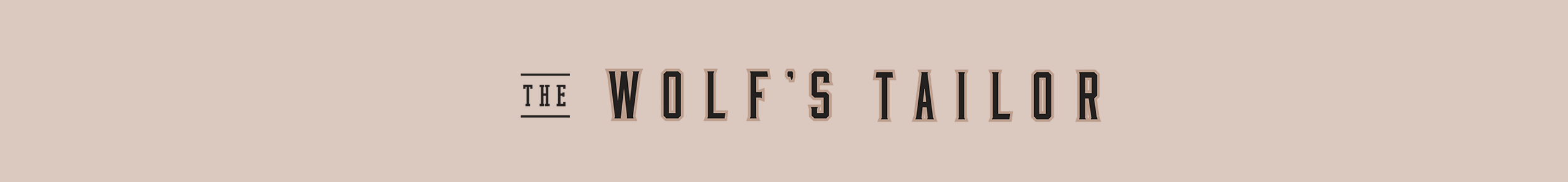 The Wolf's Tailor Horizontal Brand Mark