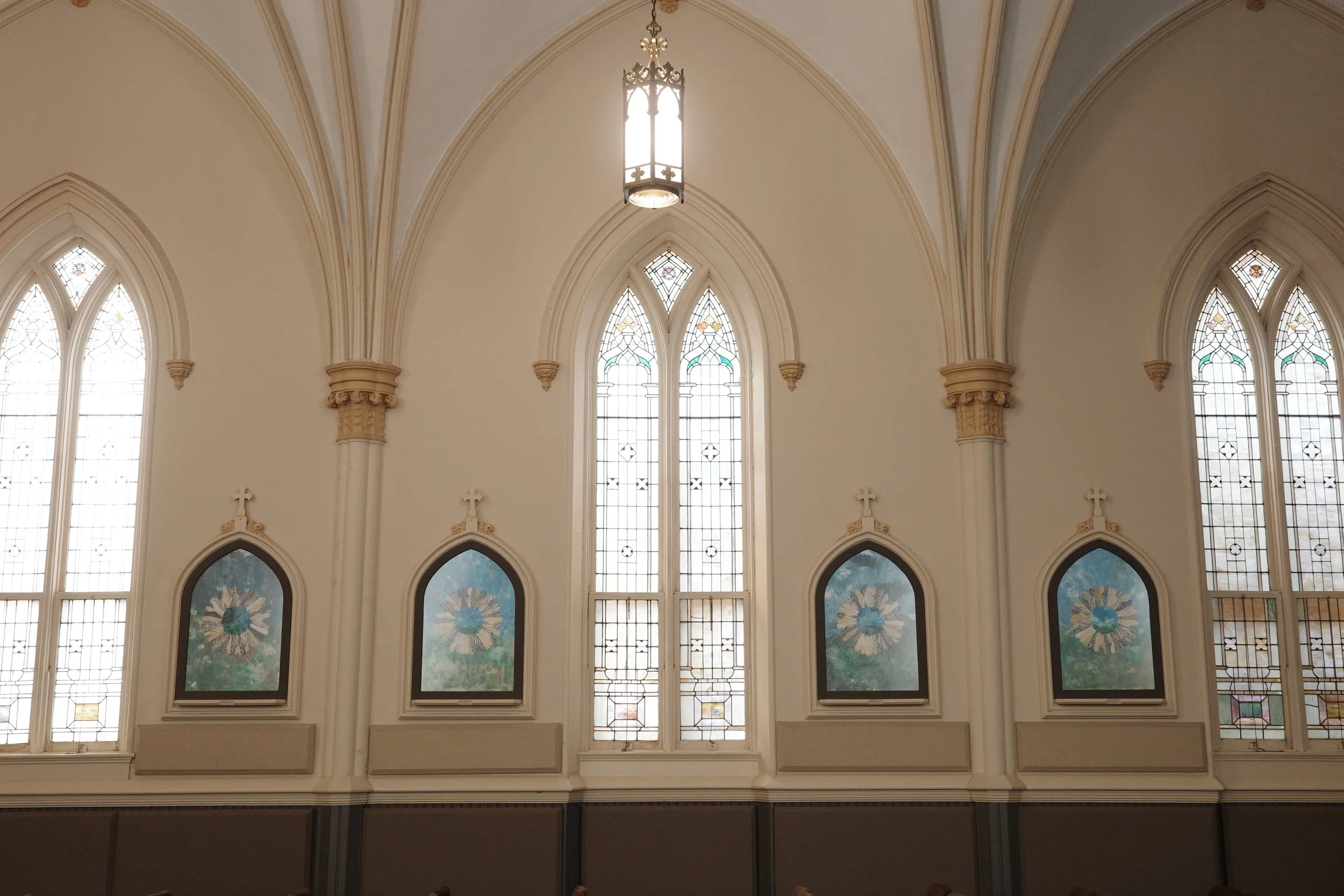  The art alcoves in the Sojourn Midtown worship space make me think of the porthole windows of that launching ship. They are a way we can look beyond what human eyes can see and into the unseen. This community is sailing together to a new place, gath