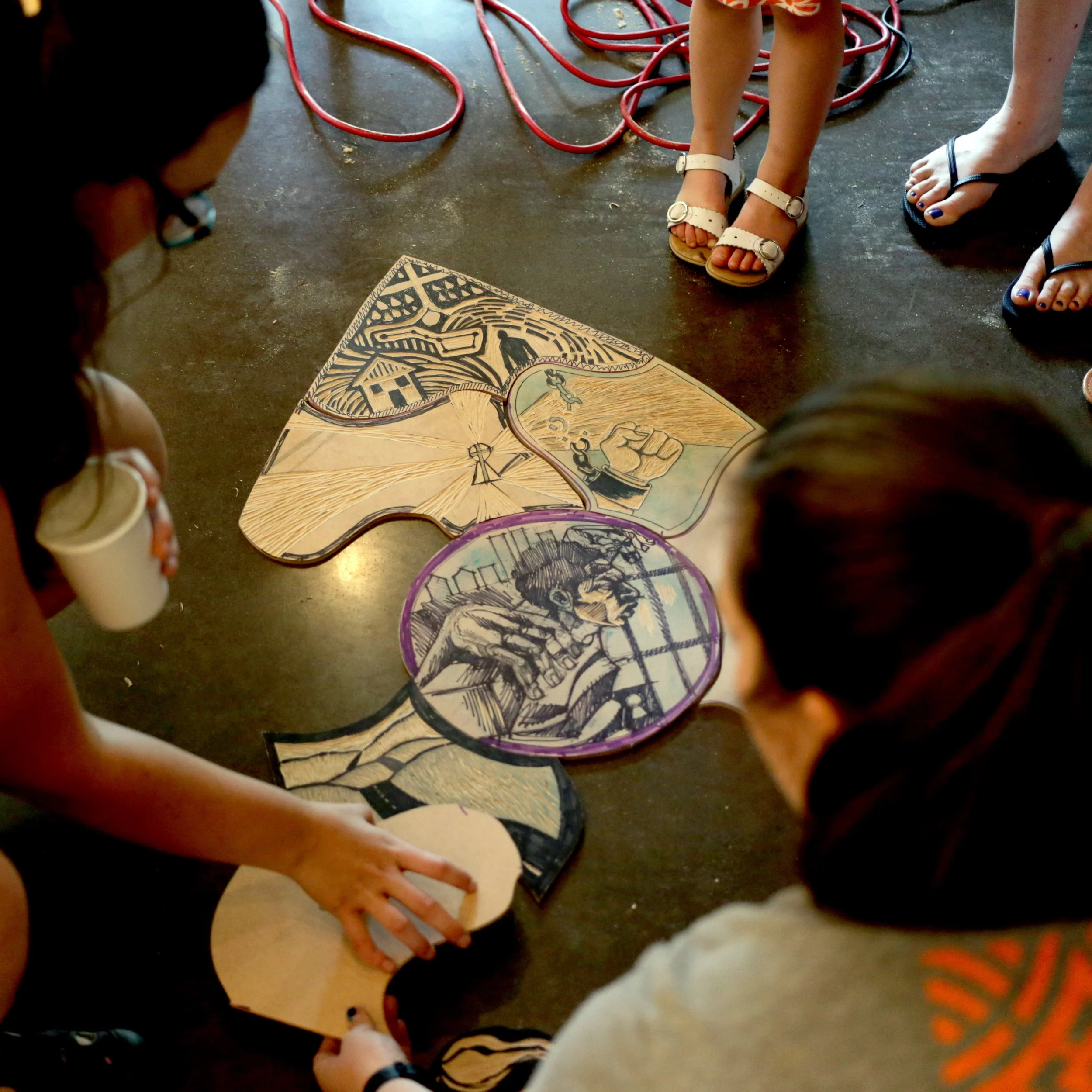  Workshop for the Steve Prince’s collaborative piece  Urban Stations , 2016.  