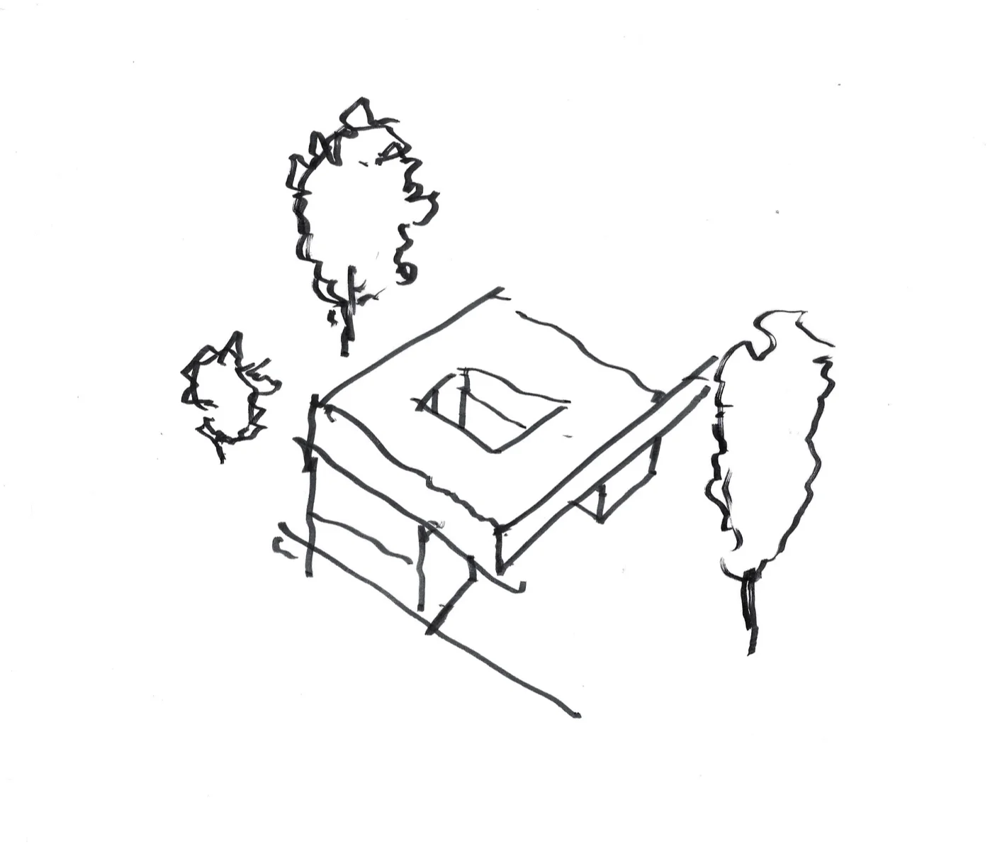 Early building sketch