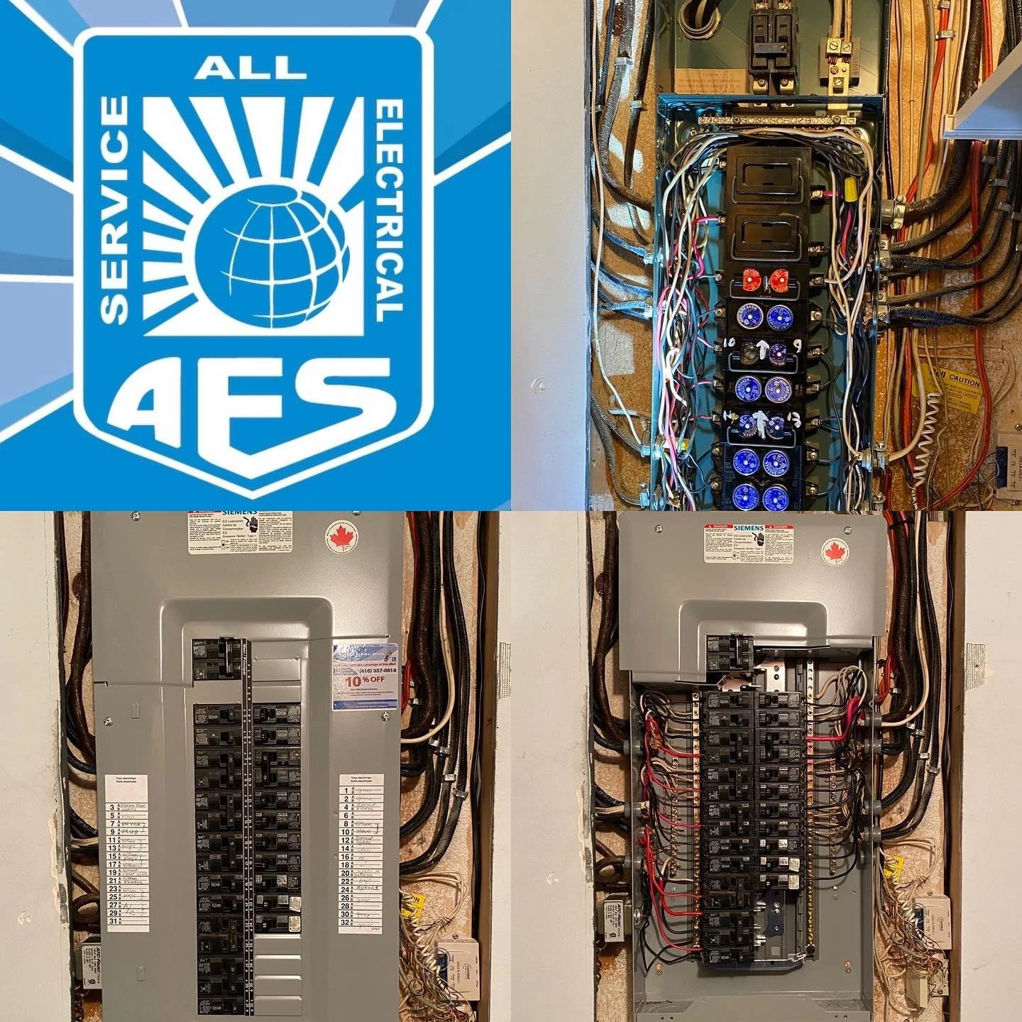 All Electrical Service - Upgrade Electrical Panel from old Fuse to Breakers Panel. Call Us for Free Estimate 416/357-86-14  www.all-electrical-service.com/  #electricalprojects