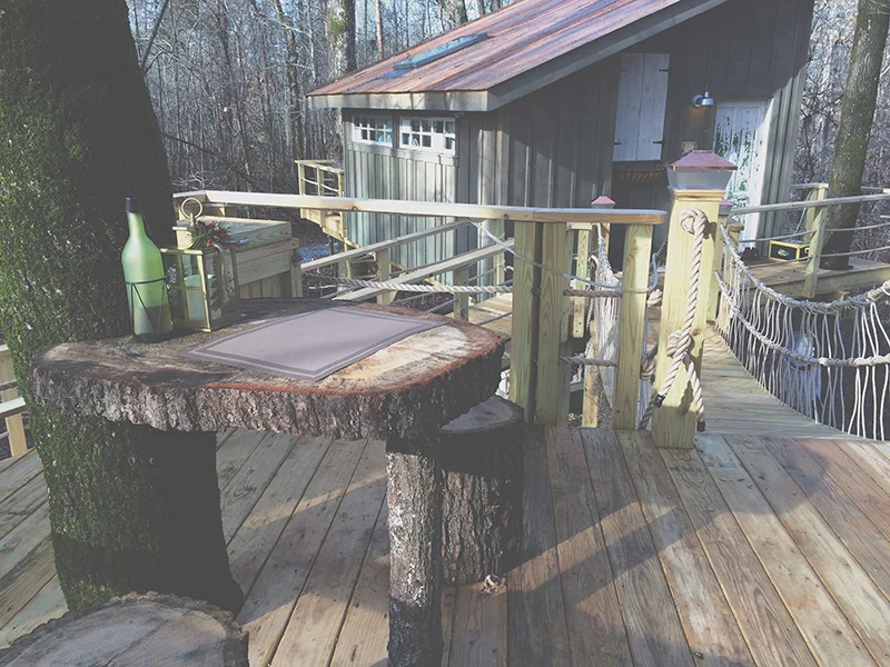 Outdoor dining area