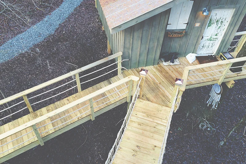 View from the very top deck