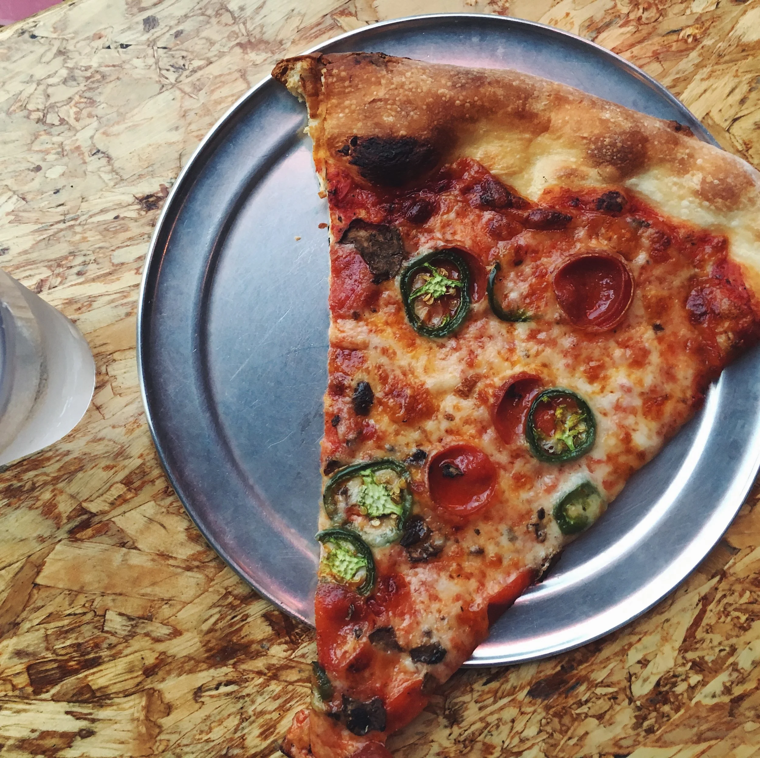 'South of Heaven' at Sizzle Pie . I usually prefer tacos or a good burger or steak . . . but I admit that this pizza was pretty damn good.