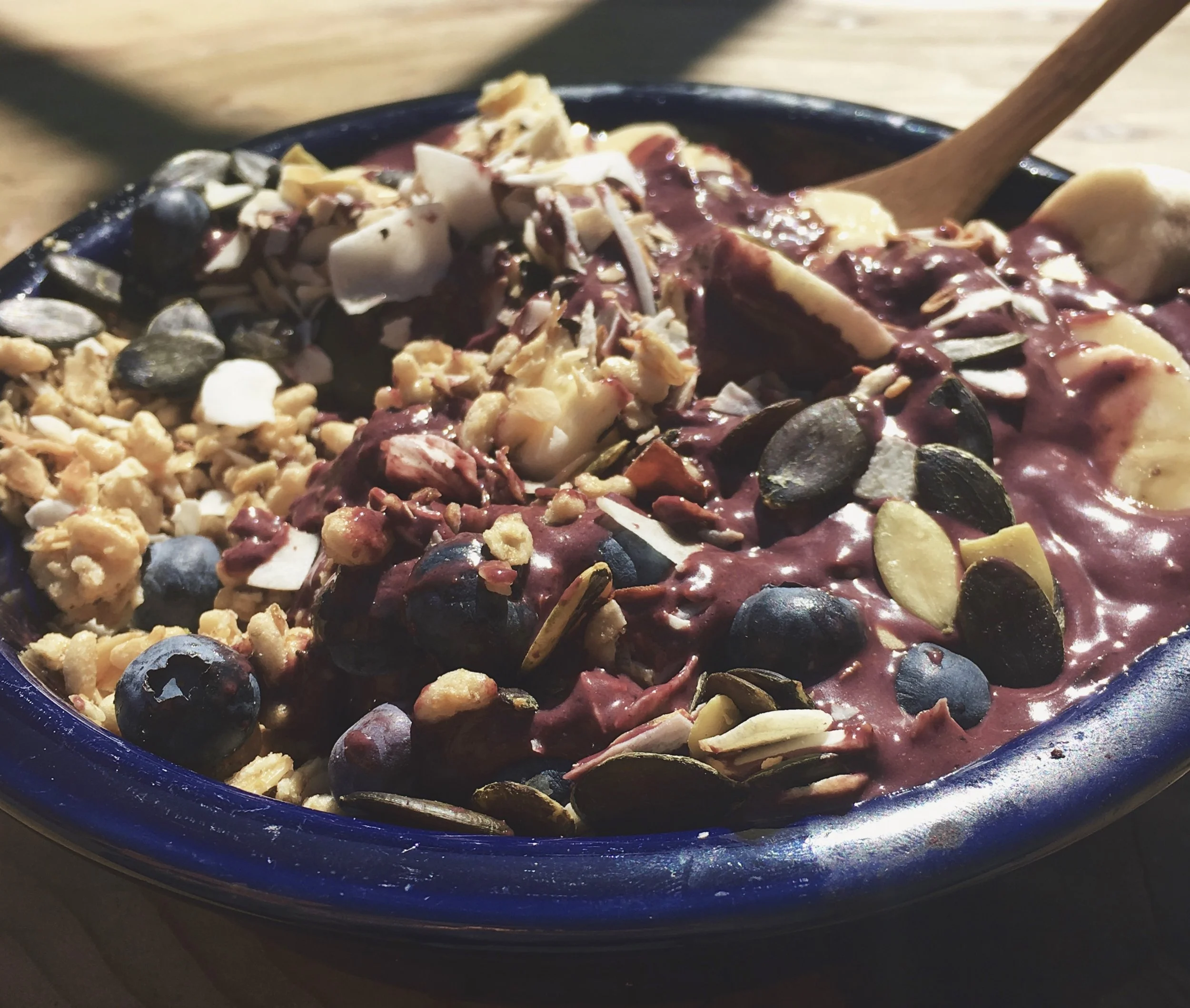 Probably the most micronutrients I ate all weekend in this one smoothie bowl.