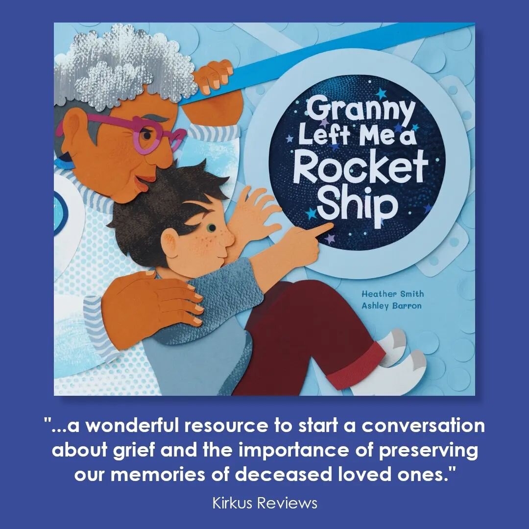 Lovely Kirkus review for Granny Left Me a Rocketship. Still blown away by the incredible talent of @_ashleybarron_. Thanks to @kidscanpress for pairing us up! Release date is June 6 which also happens to be my daughter's birthday. A double celebratio