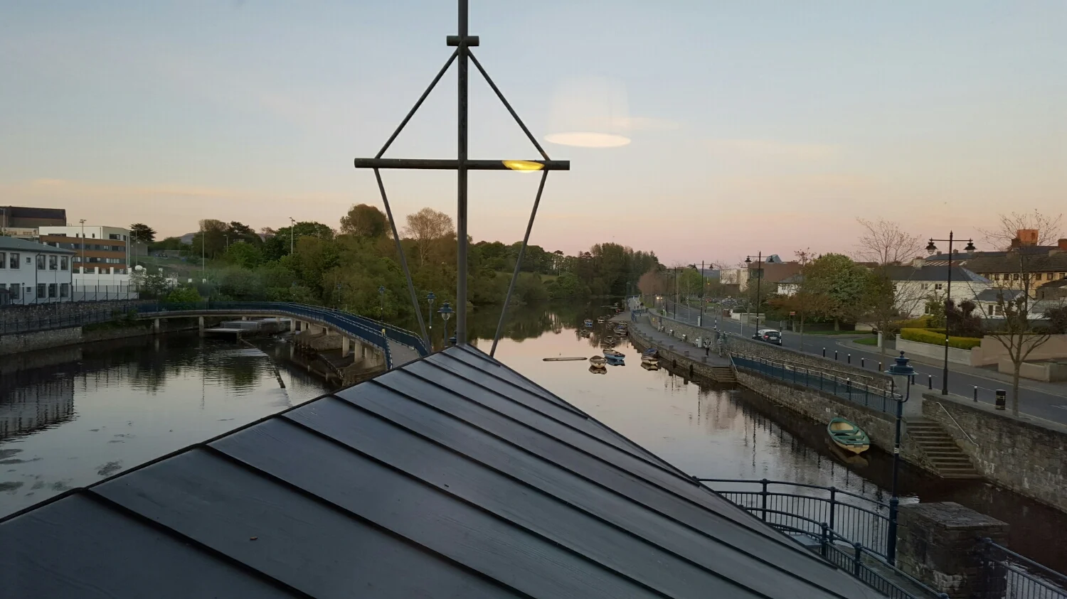 The view from our hotel window in Sligo, Ireland