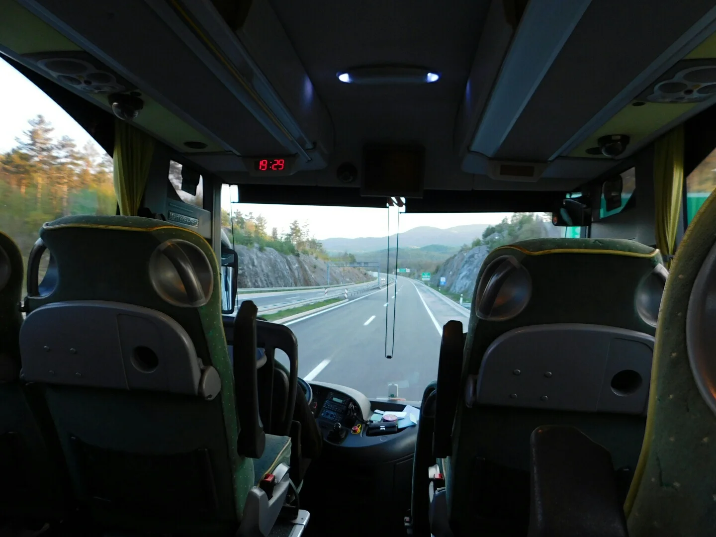 On the bus!