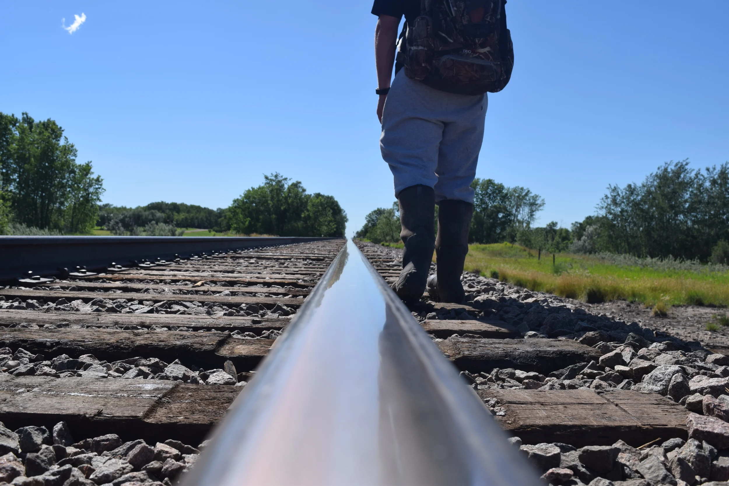 Utilizing things such as railroad tracks can make for a great entry/exit route. 
