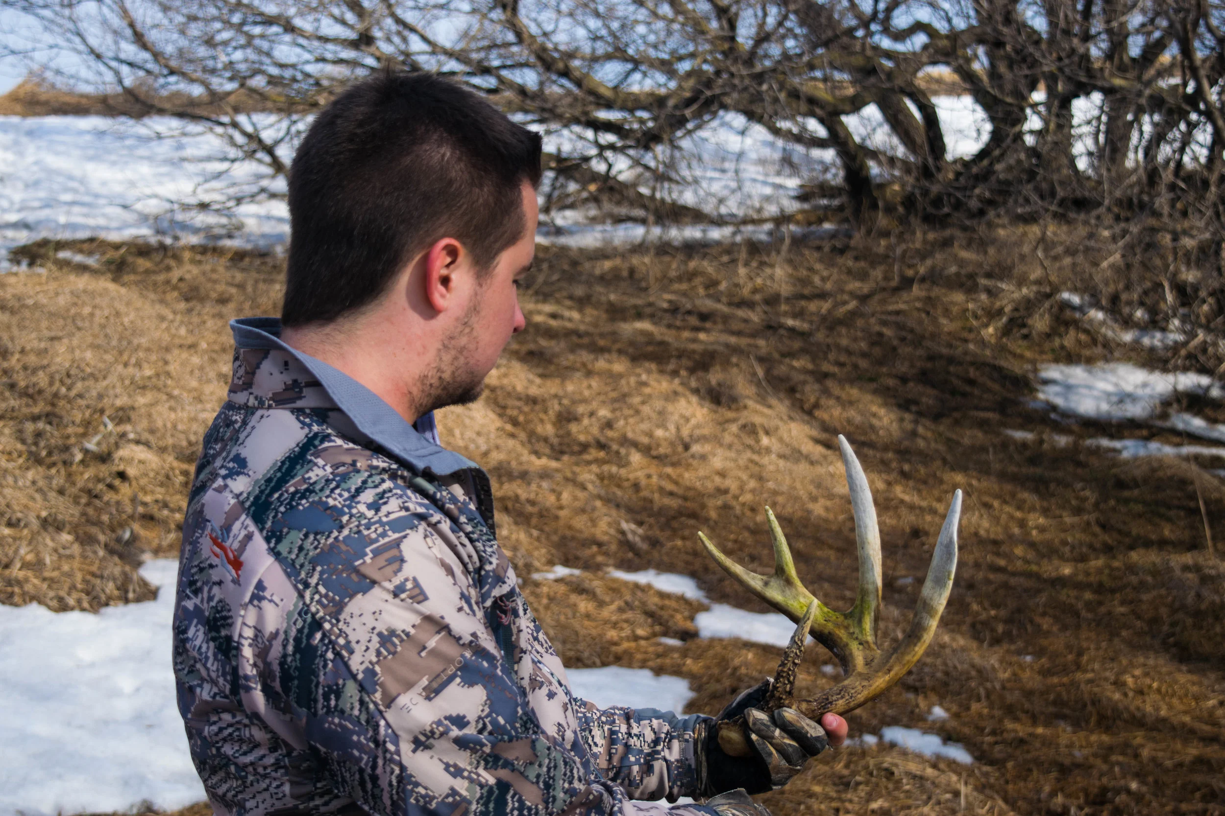 Tyler admiring his find. 