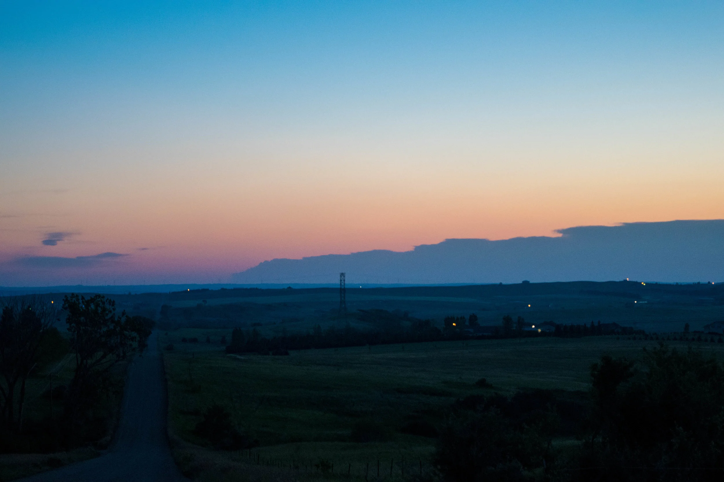 A North Dakota sunset in July.
