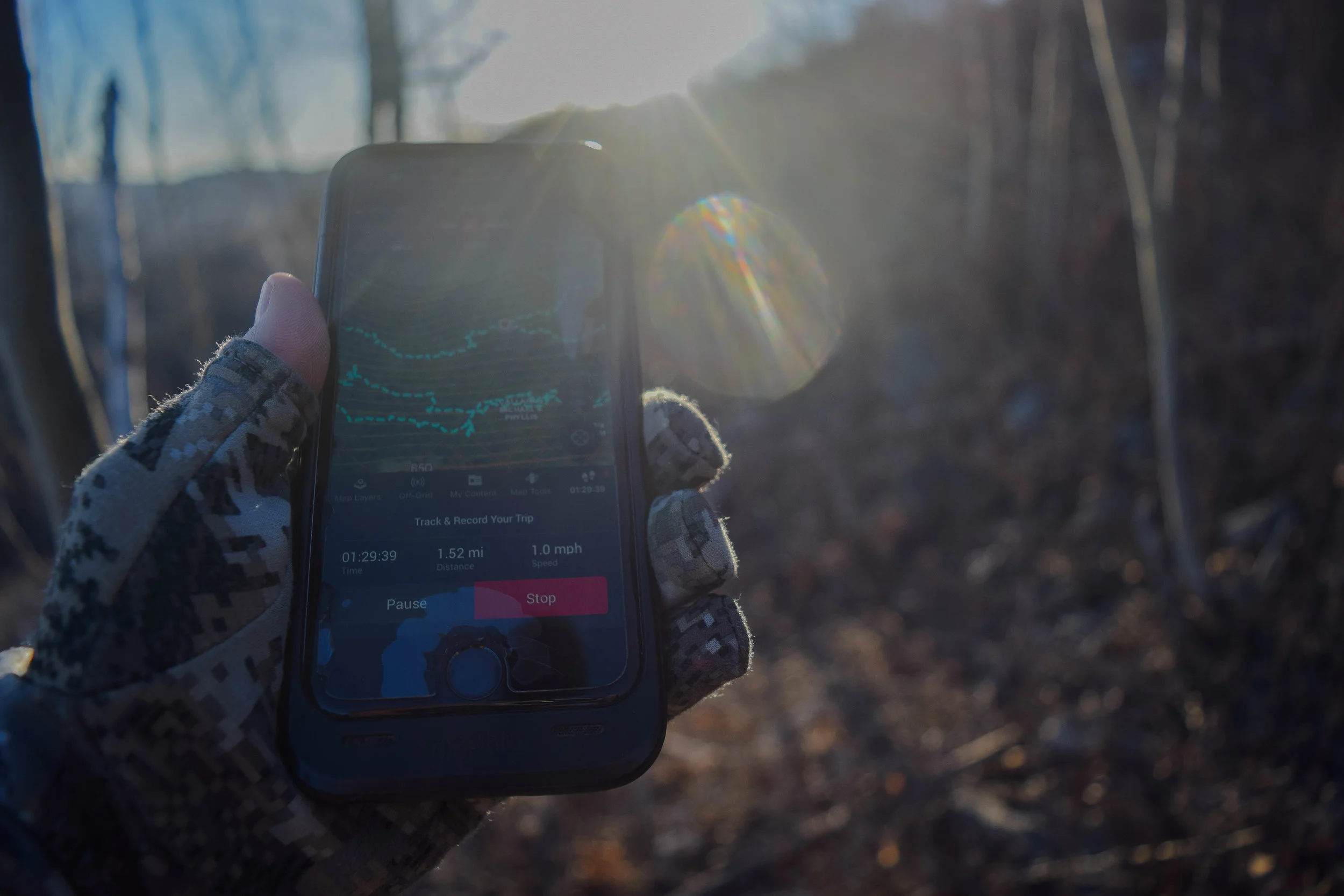 You never know when you might need your tracking tool, such as what you can use with OnX.