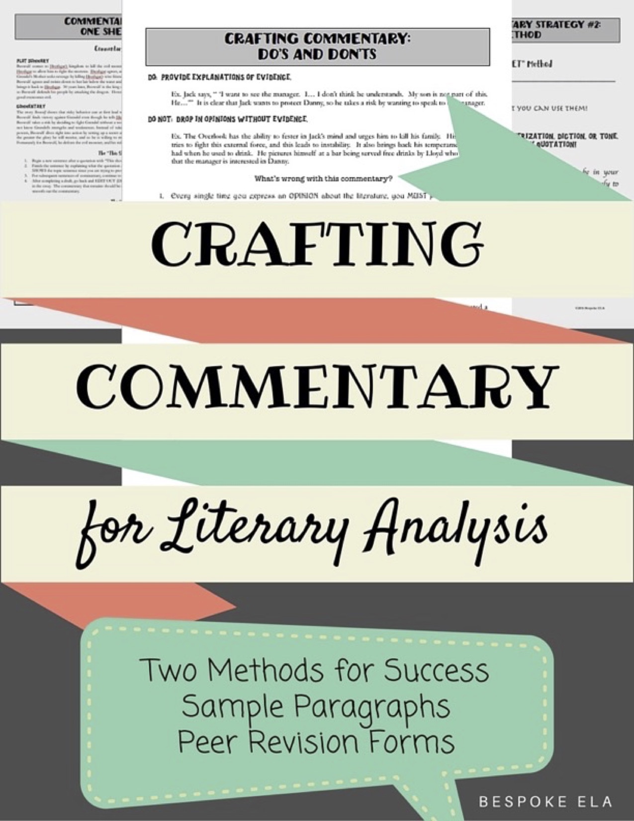 writing a literary analysis essay lessons