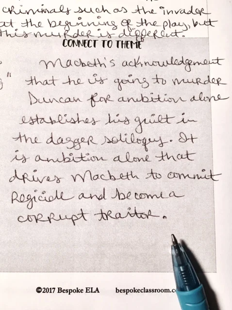 Commentary for Literary Analysis: Four Square Strategy for Success ...