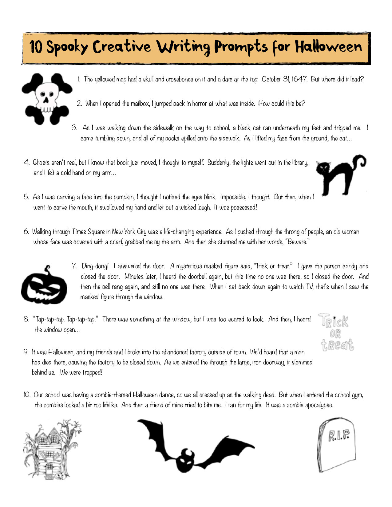 Highinterest Halloween Lesson Plans and Activities for Secondary ELA