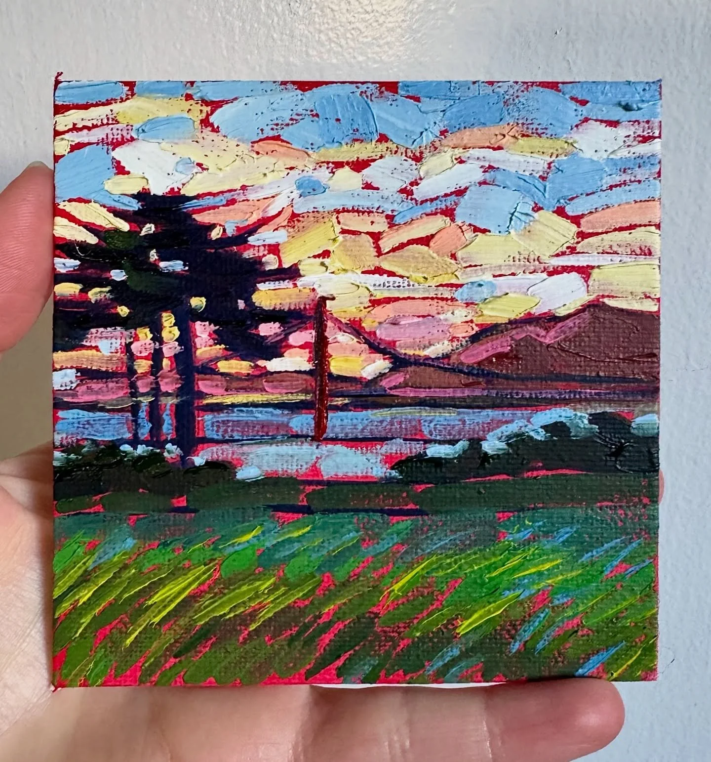 Tiny little view of fort mason 🌅 one of my favorite place to hang out with friends in our delayed summer out here in SF!
.
.
.
#sfart #sfartist #batareaartist #bayareaart #sanfrancisco #fortmason #sunset #goldengatebridge #landscape #nature #naturel