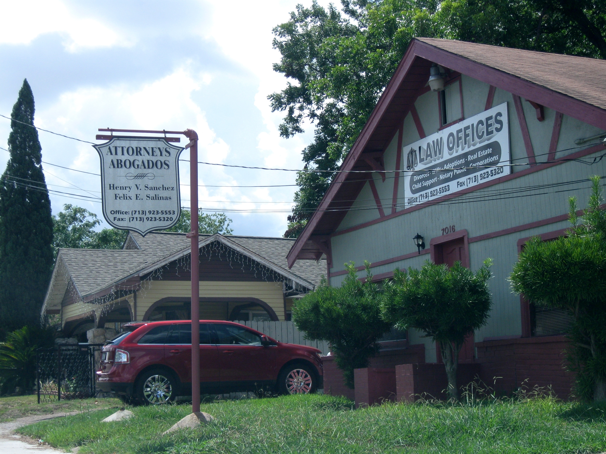 LOCCA is established within the Sanchez Law Building, which provides affordable family legal services to low and middle-income families in the neighborhood. The Sanchez Law Building was established by the attorney, Henry V. Sanchez in 1963. He was joined by his partner and close friend Felix E. Salinas in 1966. They met during their Army service at Fort Lee, Virginia in 1955. Mr. Sanchez and Mr. Salinas maintained their joint practice in the East End Barrio of Houston, Texas until the passing of Mr. Sanchez in August 1, 2015. Mr. Salinas continues to practice at the same office. Recently the Sanchez Law Building has signed a new tenant, the attorney Maria De Leon, (mgdeleon56@hotmail.com), who practices family law. For legal services or inquiries contact: ph# - 713-923-5553 or email - hvs7016@yahoo.com