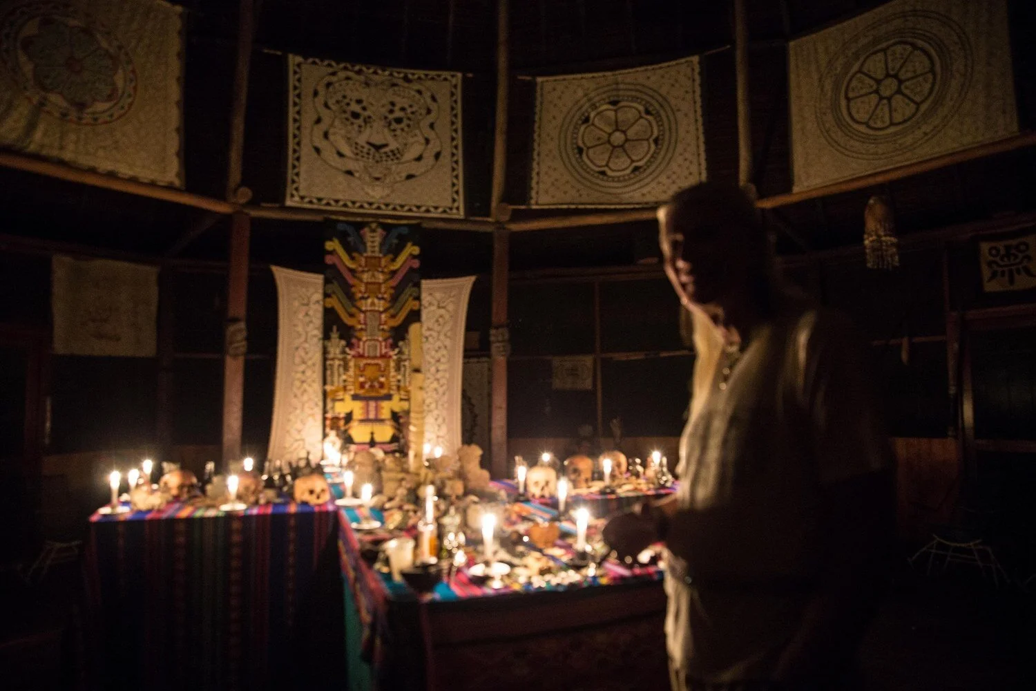 Don Howard standing at his Chavin Huachuma mesa. Photo: Choque Chinchay