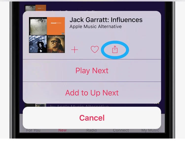 Share a playlist