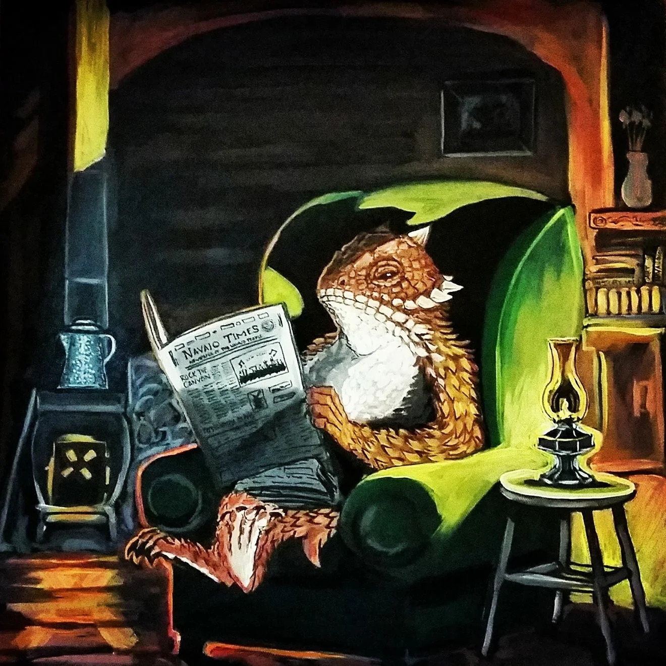 A good read with warm lighting