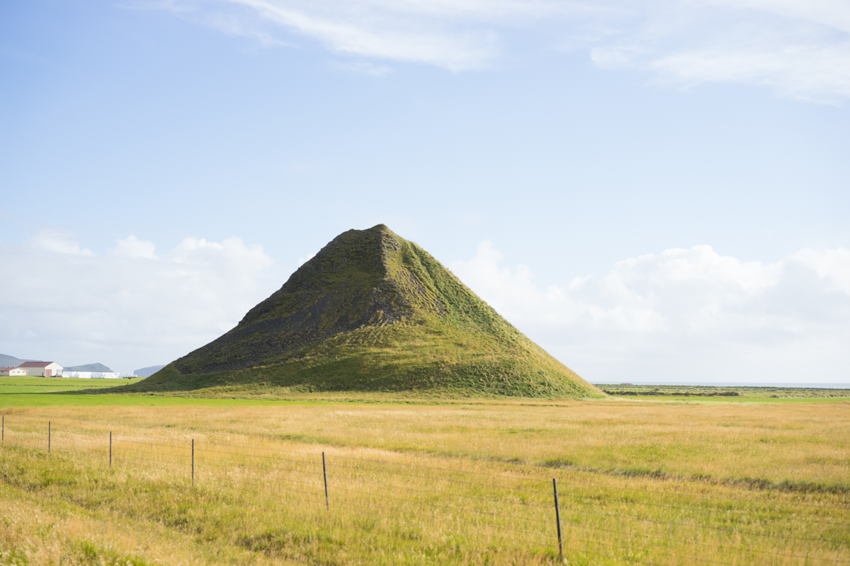 A mini volcano! Clear skies!!