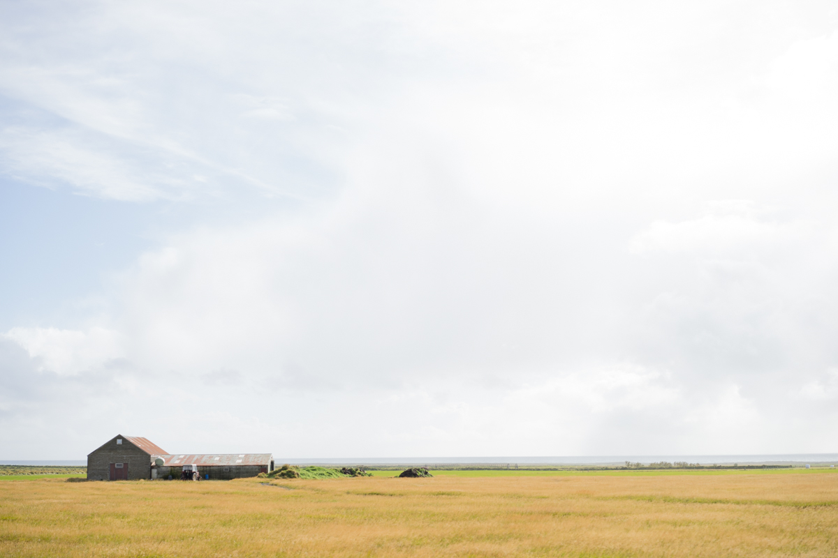 Farm house near mini volcano.