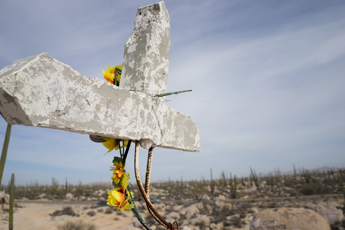 Even the cacti have a place to pray for their lost ones.
